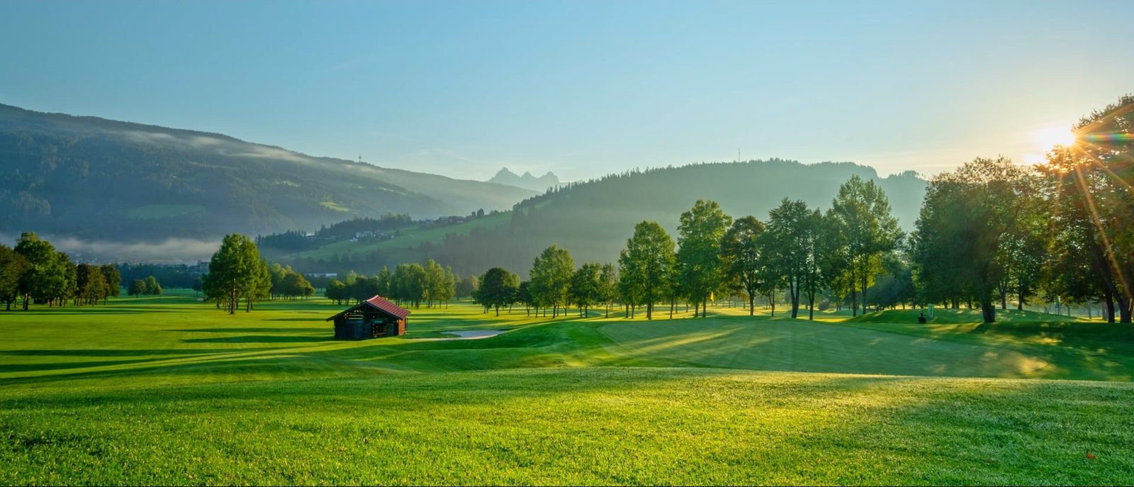 Golfplatz als Motiv einer Golf-Filmproduktion